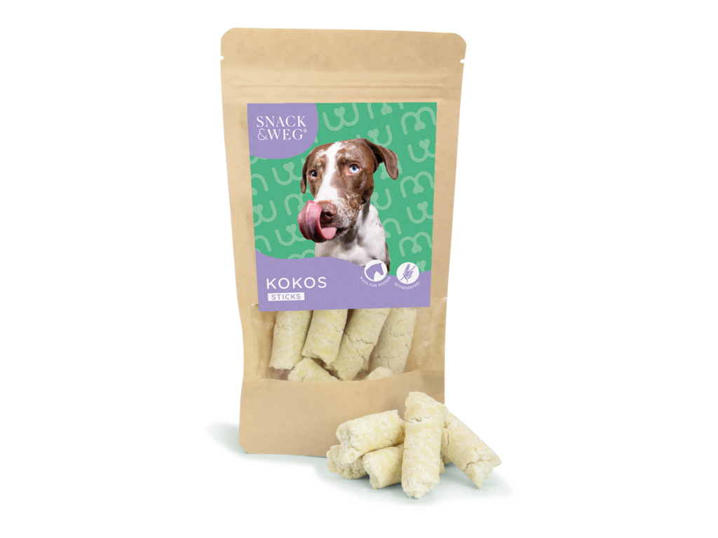 Snack & Weg Hundeleckerlies Kokos-Sticks by Willi Wiggle