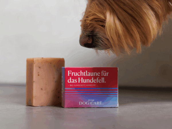 Feste Hundeseife, Hundeshampoo Himbeere